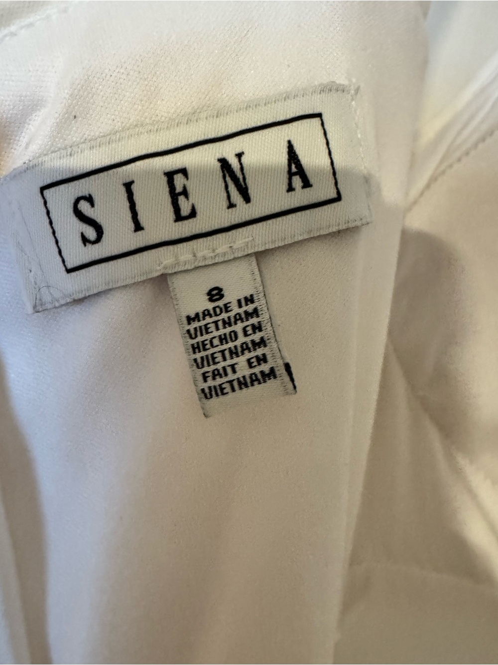 NWT Siena White Sequin Ruched Midi Dress NWT Size 8 Cocktail Party Wedding Guest - Picture 4 of 8